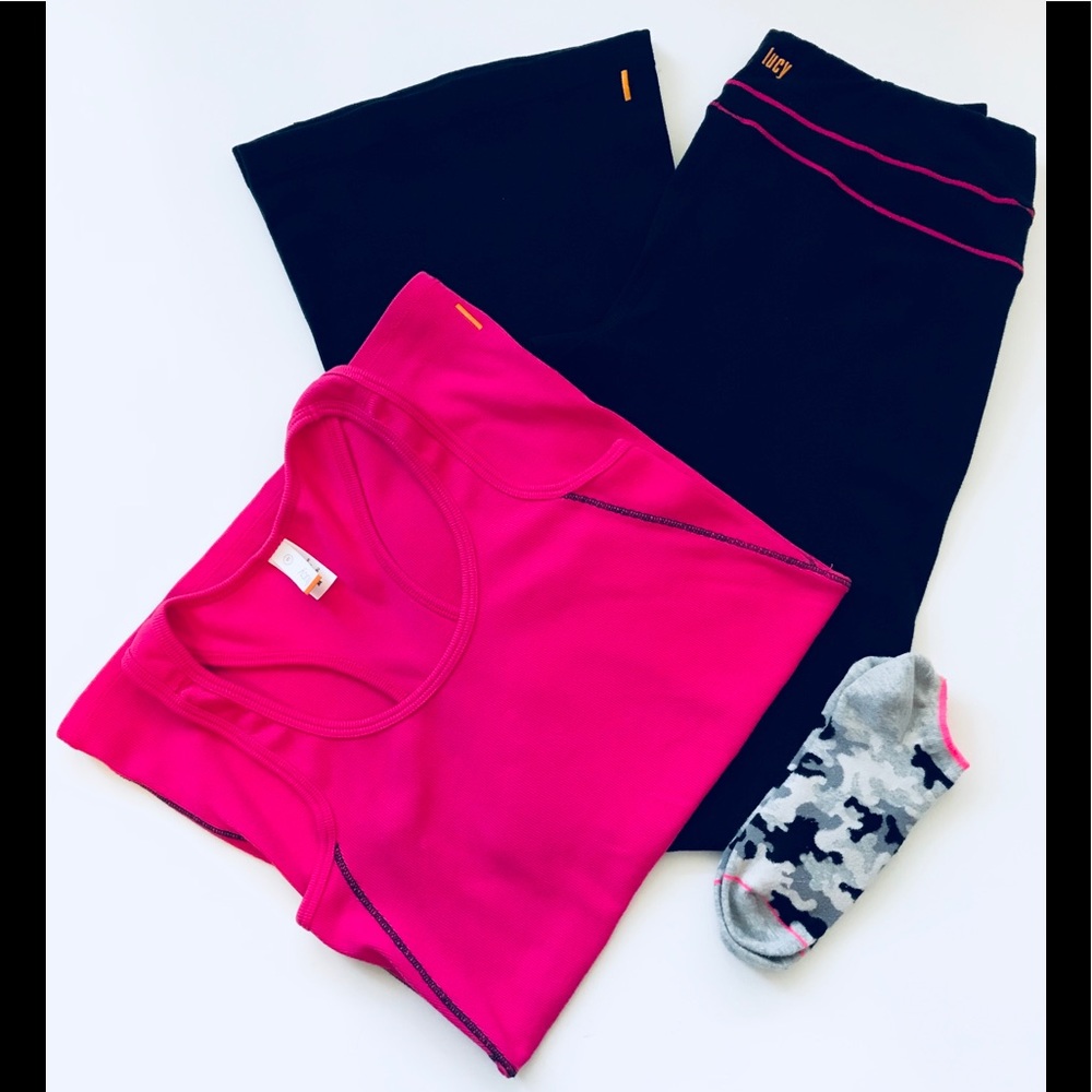 Lucy bundle NWOT racerback tank & Hatha power pant